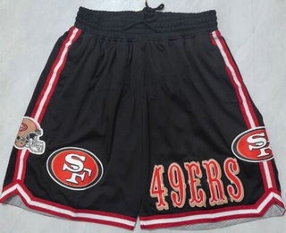 Men's San Francisco 49ers Black Just Don Shorts