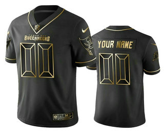 Men's San Francisco 49ers Custom Black 100th Season Golden Edition Jersey