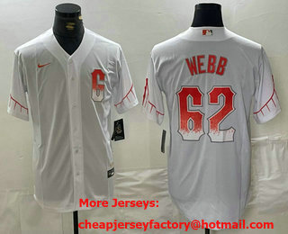 Men's San Francisco Giants #62 Logan Webb White City Connect Stitched Cool Base Nike Jersey