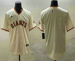 Men's San Francisco Giants Blank Cream Limited Jersey