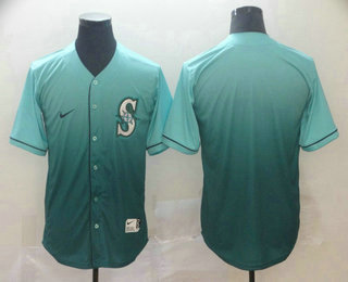 Men's Seattle Mariners Blank Nike Green Fade Jersey