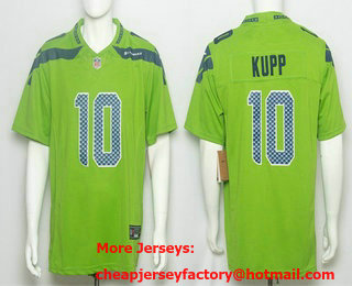 Men's Seattle Seahawks #10 Cooper Kupp Limited Green FUSE Jersey