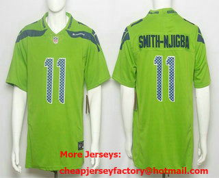 Men's Seattle Seahawks #11 Jaxon Smith-Njigba Limited Green FUSE Jersey