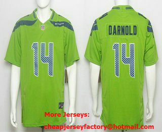 Men's Seattle Seahawks #14 Sam Darnold Limited Green FUSE Jersey