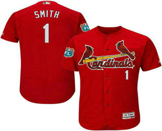 Men's St. Louis Cardinals #1 Ozzie Smith Red 2016 Flexbase Baseball Jersey