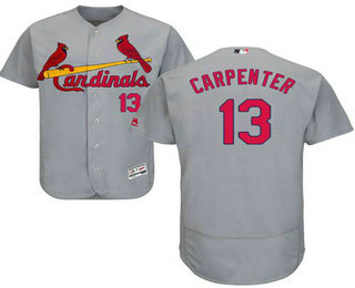 Men's St. Louis Cardinals #13 Matt Carpenter Grey 2016 Flexbase Baseball Jersey