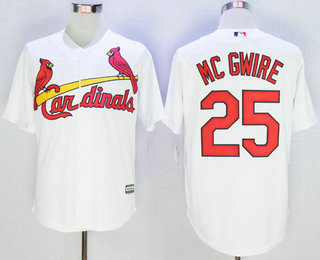 Men's St. Louis Cardinals #25 Mark McGwire White New Cool Base Jersey