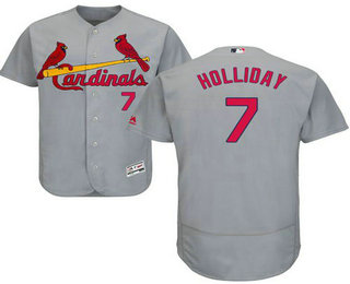 Men's St. Louis Cardinals #7 Matt Holliday Grey 2016 Flexbase Baseball Jersey