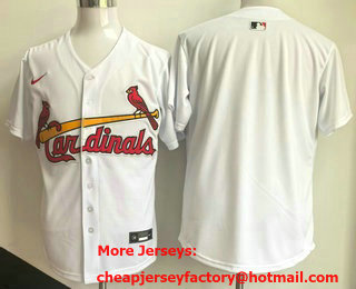 Men's St Louis Cardinals Blank White Limited Jersey