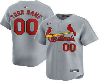 Men's St Louis Cardinals Customized Gray Limited Jersey