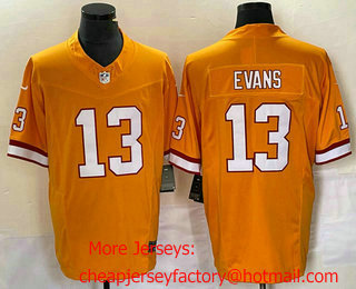 Men's Tampa Bay Buccaneers #13 Mike Evans Orange 2023 FUSE Vapor Untouchable Limited Stitched Jersey
