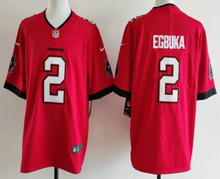 Men's Tampa Bay Buccaneers #2 Emeka Egbuka Limited Red Vapor Jersey