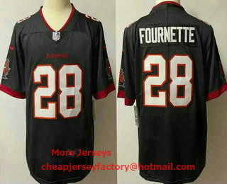 Men's Tampa Bay Buccaneers #28 Leonard Fournette Limited Pewter Vapor Untouchable Jersey