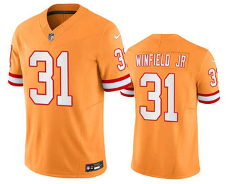 Men's Tampa Bay Buccaneers #31 Antoine Winfield Jr Yellow Limited Stitched Throwback Jersey