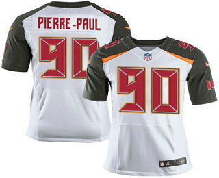 Men's Tampa Bay Buccaneers #90 Jason Pierre-Paul White Road Stitched NFL Nike Elite Jersey