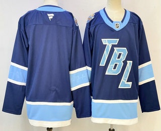 Men's Tampa Bay Lightning Blank Blue 2026 Stadium Series Authentic Jersey