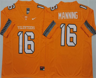 Men's Tennessee Volunteers #16 Peyton Manning Limited Orange 2025 College Football Jersey