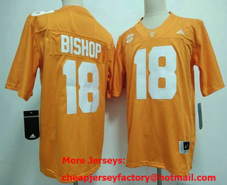 Men's Tennessee Volunteers #18 DeSean Bishop Limited Orange FUSE College Football Jersey