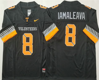 Men's Tennessee Volunteers #8 Nico Iamaleava Limited Black 2025 College Football Jersey