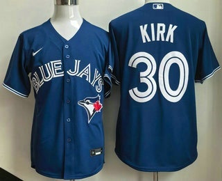 Men's Toronto Blue Jays #30 Alejandro Kirk Blue Cool Base Jersey