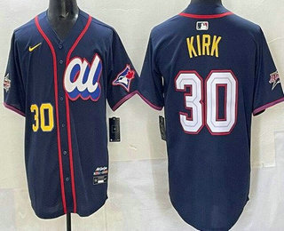Men's Toronto Blue Jays #30 Alejandro Kirk Navy 2025 All Star Limited Jersey