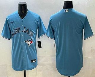 Men's Toronto Blue Jays Blank Light Blue Cool Base Jersey