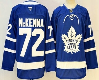 Men's Toronto Maple Leafs #72 Gavin McKenna Blue Authentitc Jersey
