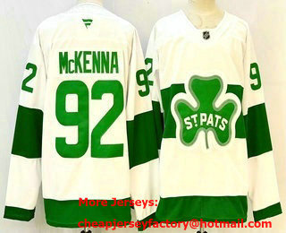 Men's Toronto Maple Leafs #92 Gavin McKenna White St Pats Authentic Jersey