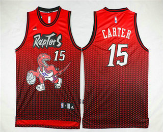 Men's Toronto Raptors #15 Vince Carter Revolution 30 Swingman Red Resonate Jersey