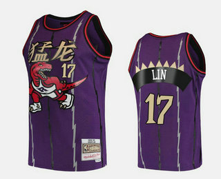 Men's Toronto Raptors #17 Jeremy Lin Purple 2019 Chinese New Year Celebration Jersey