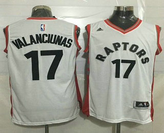 Men's Toronto Raptors #17 Jonas Valanciunas Revolution 30 Swingman New White Jersey