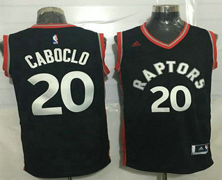 Men's Toronto Raptors #20 Bruno Caboclo Revolution 30 Swingman New Black Jersey