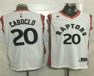 Men's Toronto Raptors #20 Bruno Caboclo Revolution 30 Swingman New White Jersey