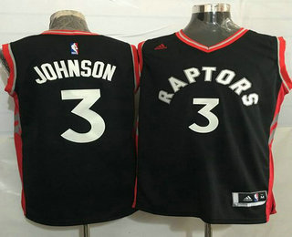 Men's Toronto Raptors #3 James Johnson Revolution 30 Swingman New Black Jersey