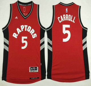 Men's Toronto Raptors #5 DeMarre Carroll Revolution 30 Swingman Red Jersey