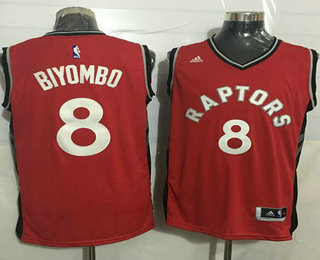 Men's Toronto Raptors #8 Bismack Biyombo Revolution 30 Swingman New Red Jersey