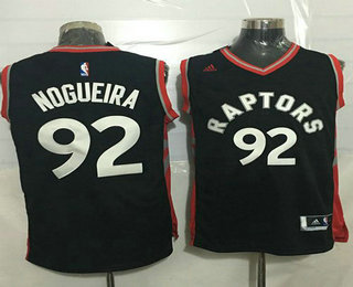 Men's Toronto Raptors #92 Lucas Nogueira Revolution 30 Swingman New Black Jersey