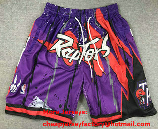 Men's Toronto Raptors Purple Swingman Shorts