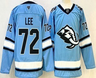 Men's Utah Mammoth #72 Anders Lee Blue Authentic Jersey