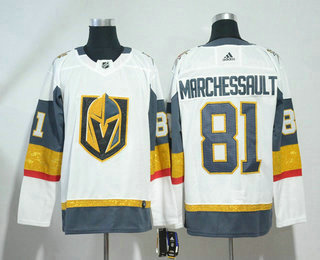 Men's Vegas Golden Knights #81 Jonathan Marchessault White 2017-2018 Hockey Stitched NHL Jersey