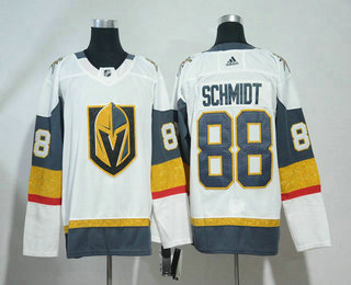 Men's Vegas Golden Knights #88 Nate Schmidt White 2017-2018 Hockey Stitched NHL Jersey