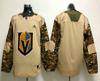 Men's Vegas Golden Knights Blank Camo Authentic 2017 Veterans Day Stitched NHL Jersey