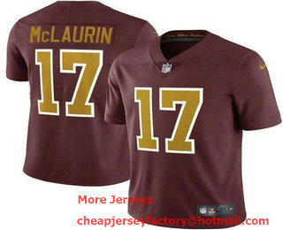 Men's Washington Football Team #17 Terry McLaurin Limited Red Alternate Vapor Jersey
