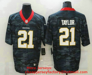 Men's Washington Redskins #21 Sean Taylor 2020 Camo Limited Stitched Nike NFL Jersey