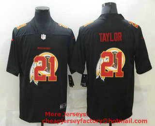 Men's Washington Redskins #21 Sean Taylor Black 2020 Shadow Logo Vapor Untouchable Stitched NFL Nike Limited Jersey