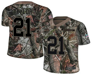 Men's Washington Redskins #21 Sean Taylor Camo Stitched NFL Rush Realtree Nike Limited Jersey