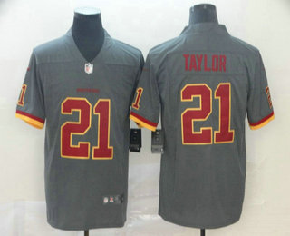 Men's Washington Redskins #21 Sean Taylor Grey 2019 Inverted Legend Stitched NFL Nike Limited Jersey
