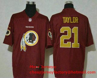 Men's Washington Redskins #21 Sean Taylor Red 2020 Big Logo Vapor Untouchable Stitched NFL Nike Fashion Limited Jersey