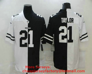 Men's Washington Redskins #21 Sean Taylor White Black Peaceful Coexisting 2020 Vapor Untouchable Stitched NFL Nike Limited Jersey