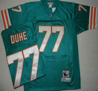 Miami Dolphins #77 A. J. Duhe Green Throwback Jersey